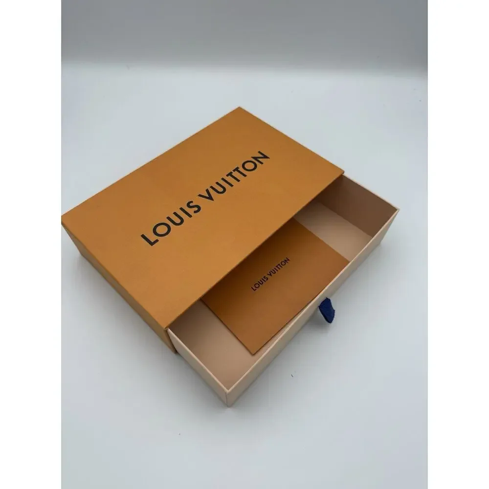 Authentic Louis Vuitton Small Drawer Gift Box with Envelope Sleeve 9” x 5.5”